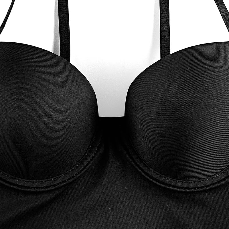 Women's Strap White Dress Bodysuit