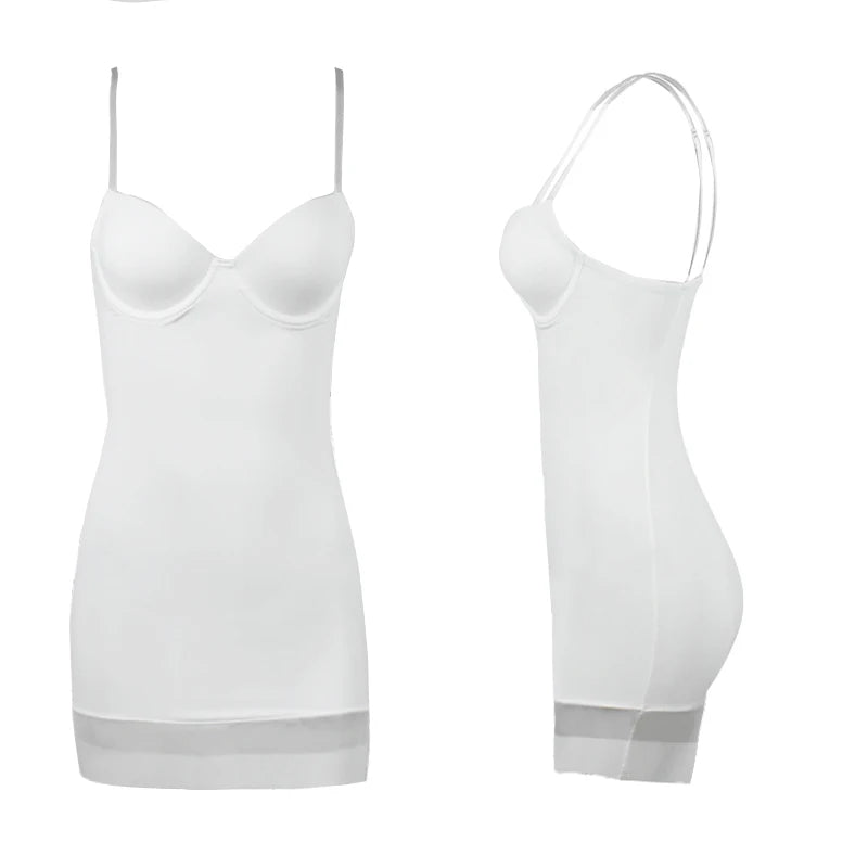 Women's Strap White Dress Bodysuit