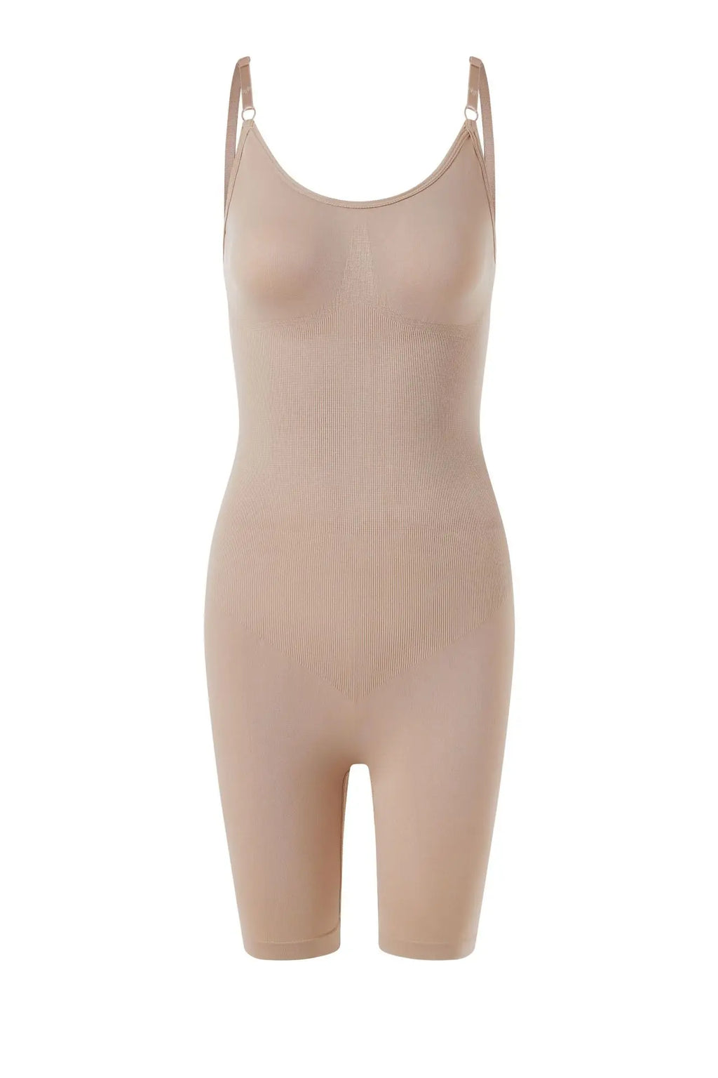 Beige bodysuit on a white background
