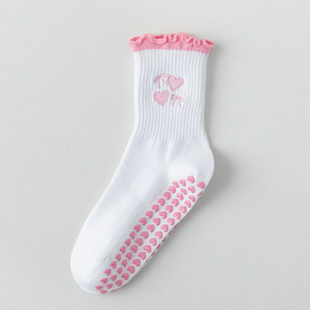 Cute Cherry Grip Socks